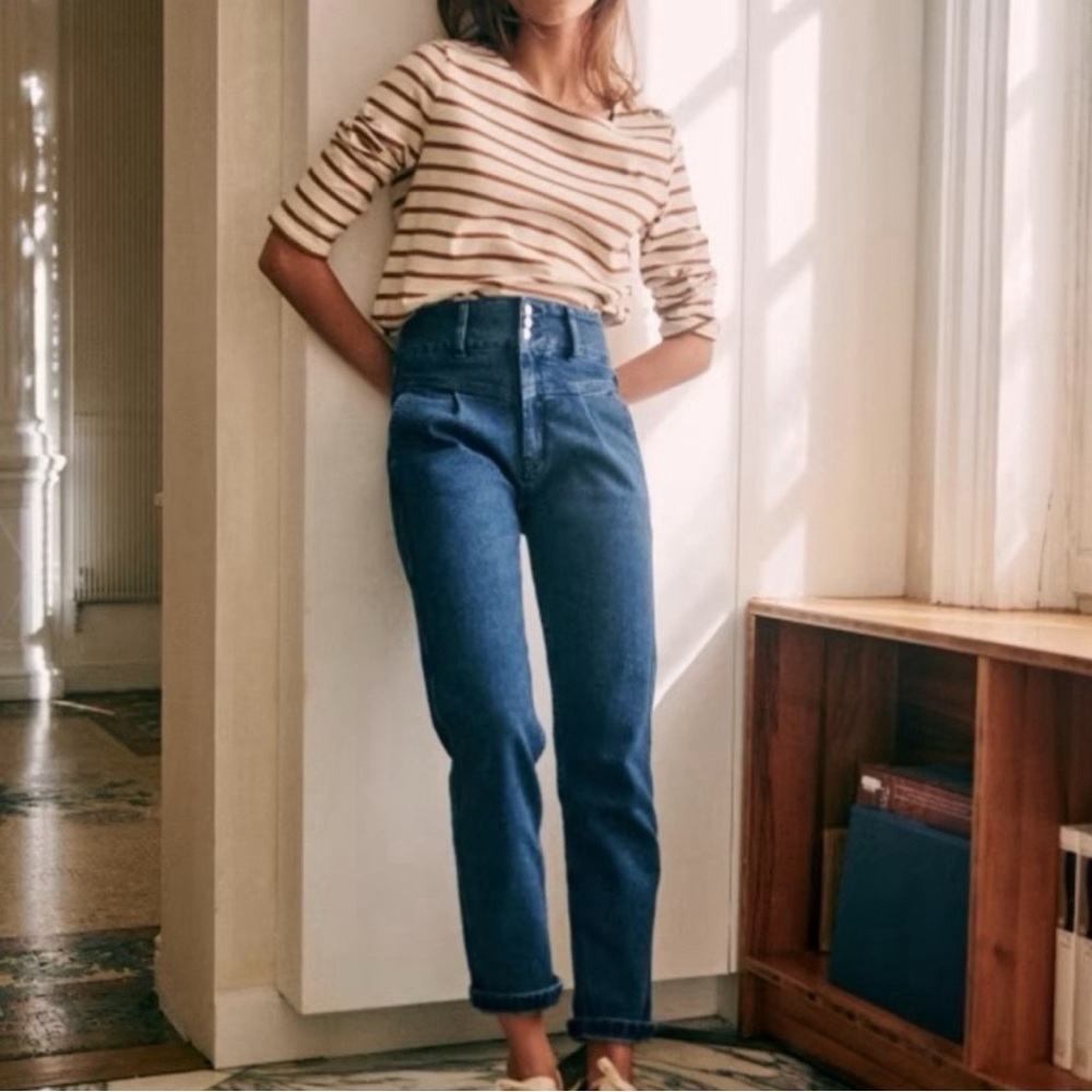 Sezane Sama Trouser - European Size 36 - Color Denim
